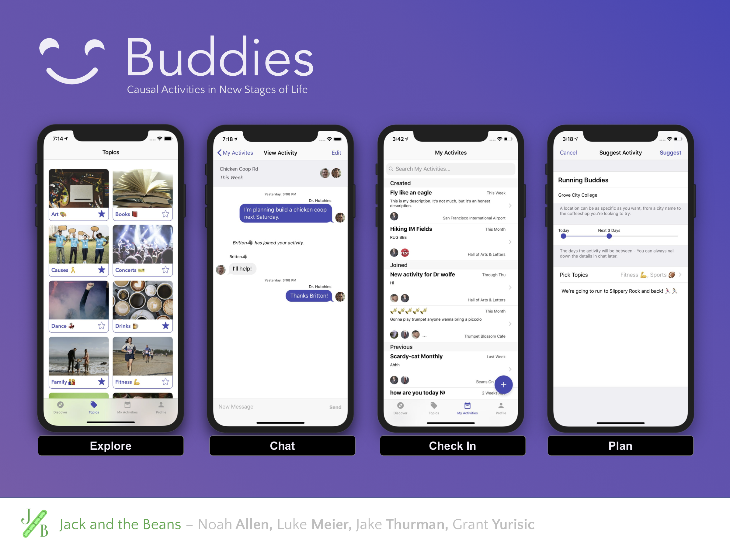 Poster for buddies app